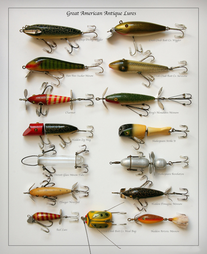 old fishing lures